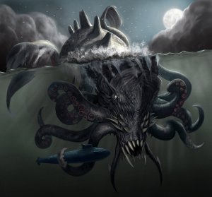 Of course, who's ever on that submarine isn't going to last once the Kraken is done playing with it. Still, Perseus didn't fight with this monster in the original myths, because it's a Scandinavian monster, not Greek. Having Thor fight it would make more sense.