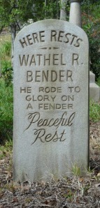 Judging by the tombstone being made from a possibly marble (meaning 