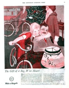 This girl is probably thinking: "The sooner Dalton starts riding this bicycle, the sooner I get his money. Nah-ha, ha, ha!" Yes, I don't think this girl is up to any good and almost seems like she wants to strangle the guy in the chair.