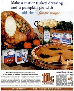 I hope those black splotches on the pumpkin pie are either spice or burn marks. Let's hope it's not mildew shall we?