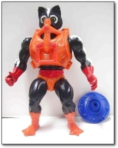 You have to love how the 1980s seemed to think up ideas for cartoon villains. Nevertheless, I don't think I could say anything better about this toy better than the guy from The Dingleberry: " The worst thing about this toy was the fact that it stunk. It actually was made to smell like a skunk, it stunk so bad that it made all the toys that I put in the box with it smell like it. It was a little too realistic for my tastes. I also liked how his plastic tank top is covering his nose like he can’t even stand his own smell. He also comes with a handgun and a shield, that is a totally nonsensical combination."