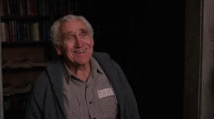 For those who may not recognize him, James Whitmore was the prison librarian with the pet bird from The Shawshank Redemption. He was also known as the only actor nominated for an Academy Award for playing a role he did for a one man show in Give Em' Hell Harry! Also was a spokesman for MiracleGro.