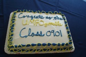 Either that, or having a cake with word salad this bad probably means that the decorator at Wal Mart should be fired.
