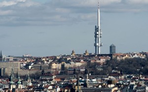 This is the Žižkov Television Tower in Prague. What's even more horrifying besides the missile shape is that it has crawling babies on the side. Eeek!