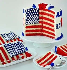 Now this had to be professionally done since there's no way someone could get a flag on a cake that brilliantly. Still, as to how this process is done, I'm just as awe stricken as I'd be seeing fireworks.