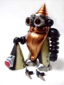 Now is this an automaton or a gnome in a metal encased suit? Perhaps we'll never know for sure. Like the drill head though.