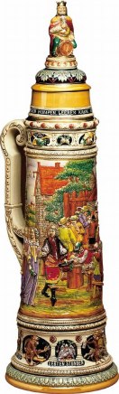 If you need a stein like this to hold your beer, I say you may need serious help, my friend. Yeah, definitely need to get to rehab or AA. Or as they say in the fairy tale world, "a Twelve-Step adventure."