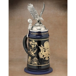 Now that's a nice beer stein. Sort of looks like a stein Obama would use. Kind of seems presidential for some reason. Yeah, probably due to the seal.