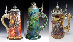 World of Warcraft is an MMO RPG on the internet. Still, why they have their own commemorative beer steins is beyond me.
