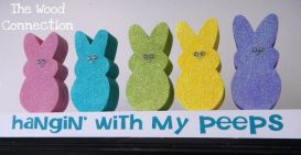 As candies, marshmallow peeps are utterly inedible. But as decorations, they're forever endearing. And I can't help but love this.