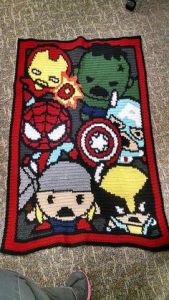 These are adorable. Still, in the movies Wolverine and Spider Man aren't in it. But they're pretty popular in Marvel.