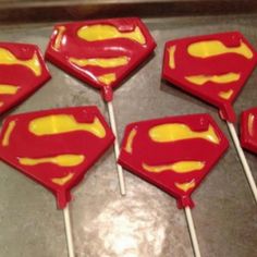 Well, they're just chocolate Superman logos. Probably professionally made but they're in a tray though.