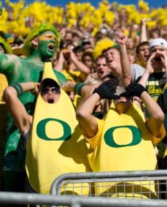 These two even dress in Oregon banana suits for the Ducks. Yes, I know it defies some degree of logic.