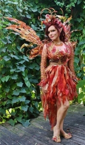 Then again, she may be an autumn fairy since she's in a fall color scheme. Not sure if I like her wings though.