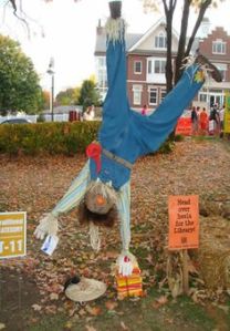 Then again, it might for some of the crows. But this is a really creative, especially with having the scarecrow being upside down.
