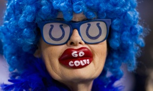 They're probably fake lips. But they still look just as ridiculous along with the clown wig and glasses.