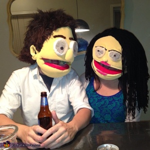 They're just a generic muppet couple. They're not based on any muppet characters. They are their own.