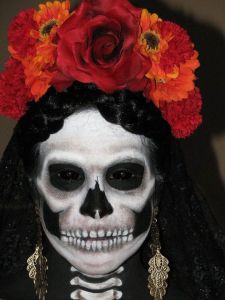 I understand that skeletons aren't supposed to be scary on Dia de los Muertos. But this costume is so good that it doesn't help matters.
