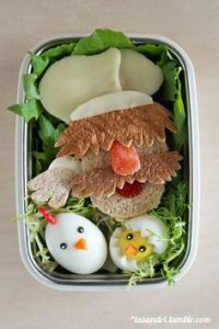 This one includes a Swedish Chef sandwich and chicken eggs. Seems he wants to cook them both.
